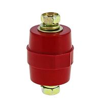 Изолятор силовой шинный Tekfor SM40 (М8) с болтом красный картинка 